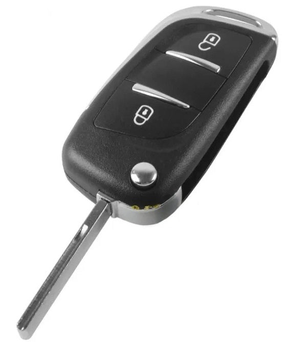 Carcasa De Mando Plegable 2 Botones Psa Corvertible - Perfil Hu83