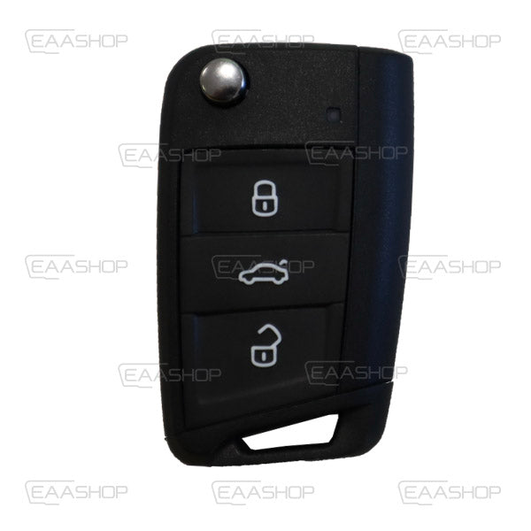 Carcasa De Mando Plegable 3 Botones - Perfil Hu162