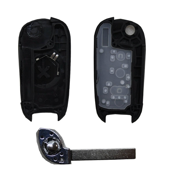 Folding Remote Control Shell Opel 3 Button - Hu100 Profile