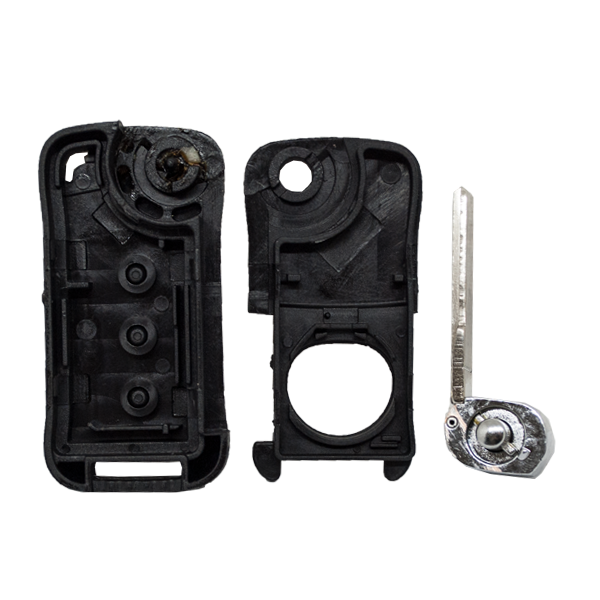 Caixa de controle remoto dobrável Porsche com 3 botões - Perfil Hu66