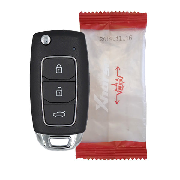 Télécommande pliable sans bobine Xhorse type Hyundai - Réf.Xhorse : Xkhy05en