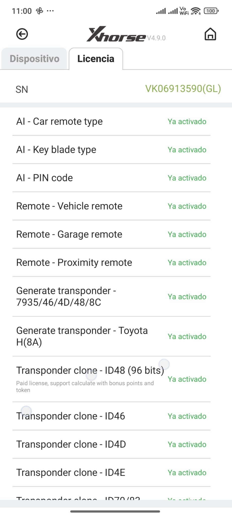 Lot de 3 jetons journaliers ID48 - Licence annuelle