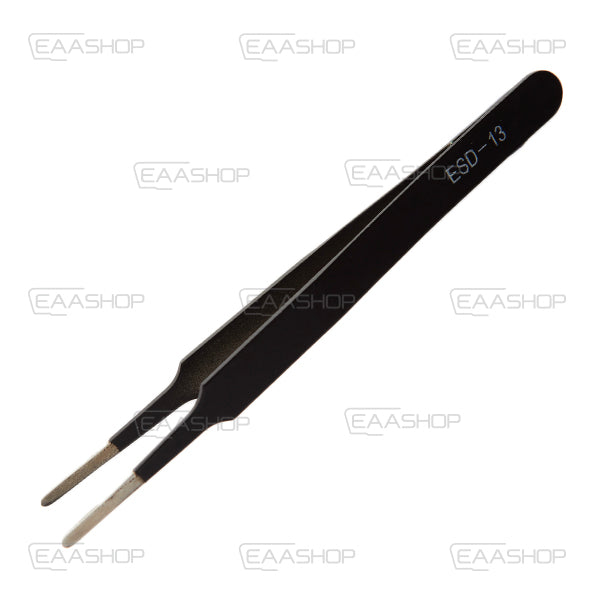 Antistatic Precision Tweezers With Flat Tip