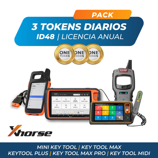 Pack 3 fichas diárias ID48 - Licença anual