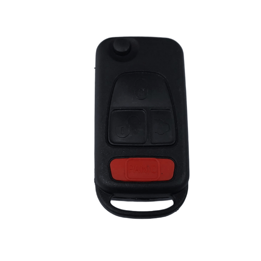 Boîtier de télécommande pliable à 3 boutons Mercedes Benz + anti-panique - Profil infrarouge Hu64