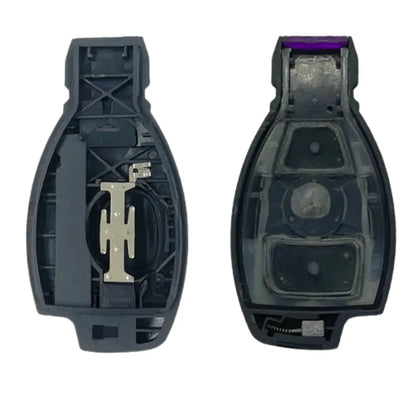 Coque De Télécommande Inseráble 2 Boutons Mercedes Benz (Lame Hu64)