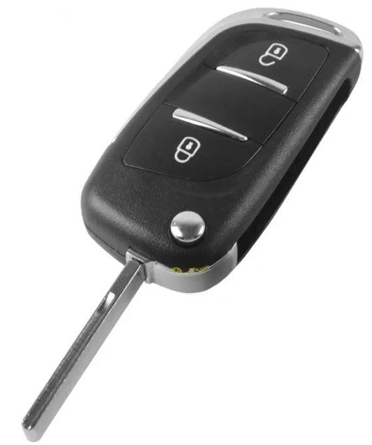 Guscio del telecomando pieghevole Psa a 2 pulsanti - Profilo Hu83