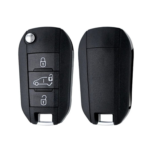 Carcasa De Mando Plegable 3 Botones Peugeot - Perfil Va2