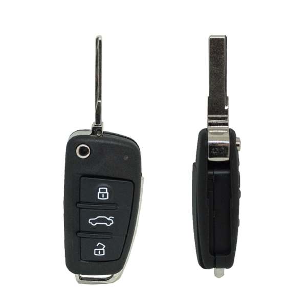 Carcasa De Mando Plegable 3 Botones Audi - Perfil Hu66