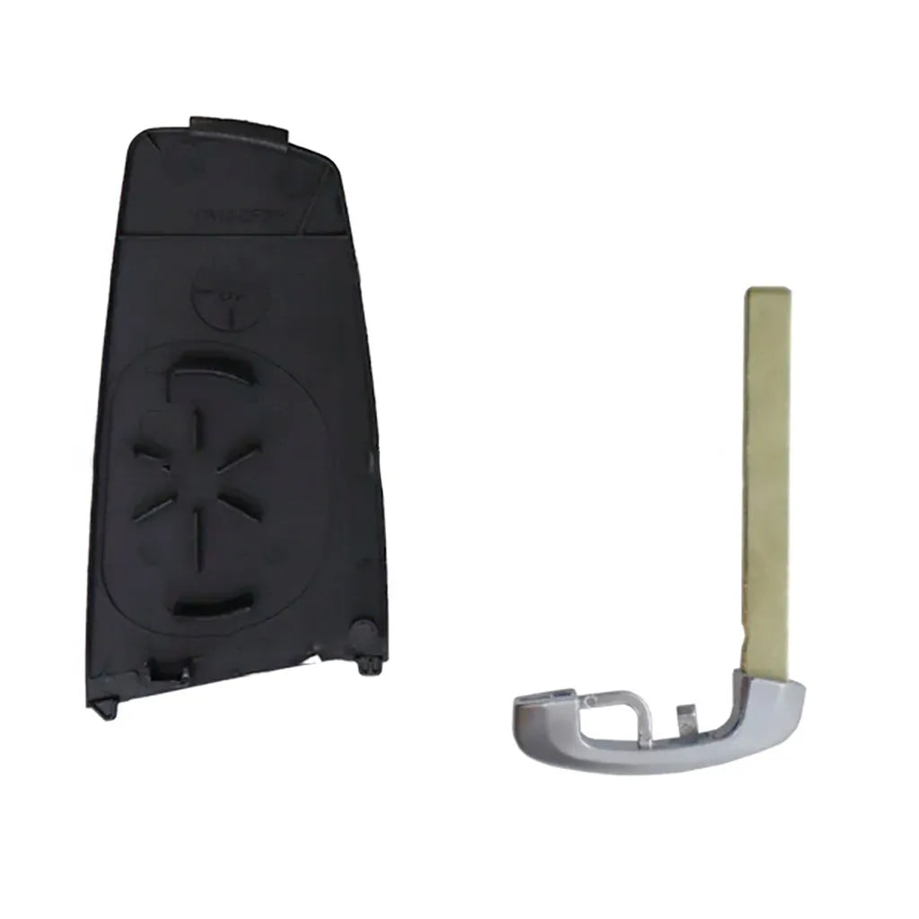 Bmw 3 Button Keyless Remote Control Shell - Hu100R Black Profile