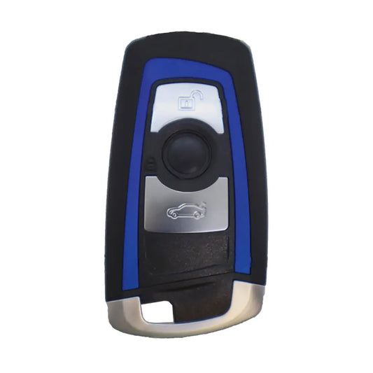 Carcasa De Mando Keyless 3 Botones Bmw - Perfil Hu100R Azul