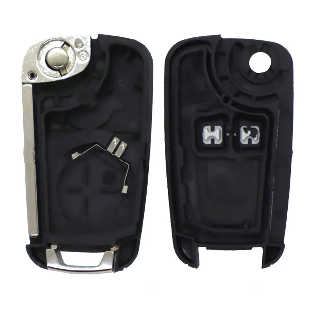 Carcasas De Mando Plegable 2 Botones Chevrolet - Perfil Hu100