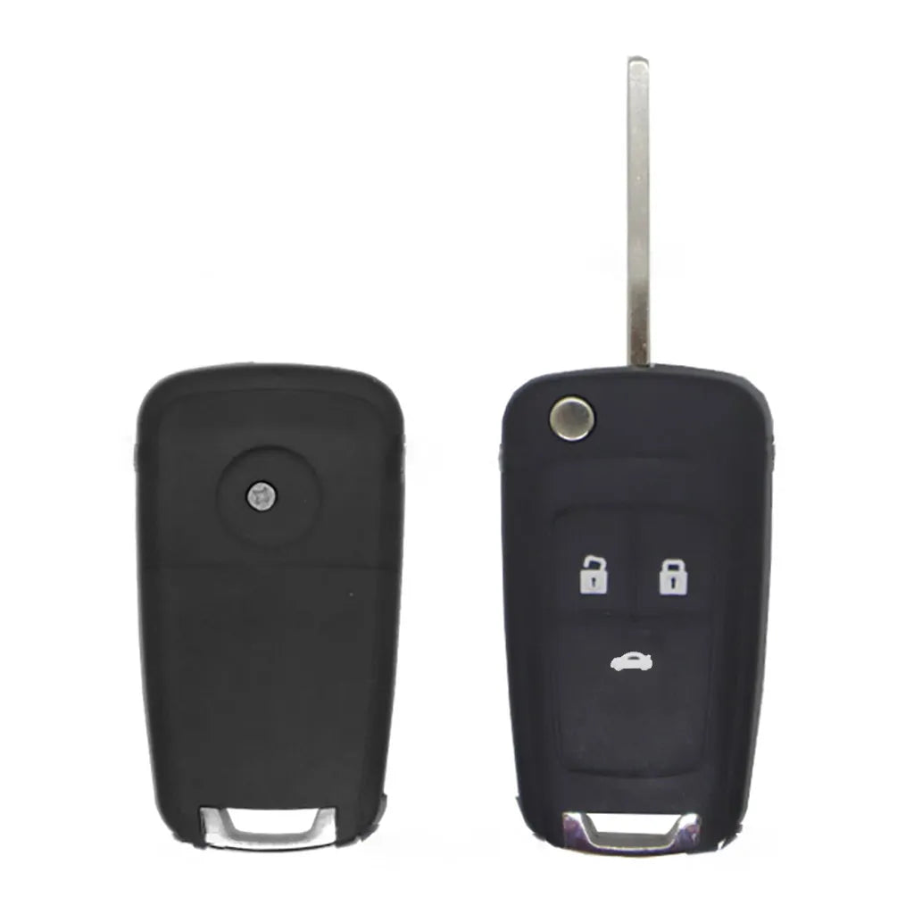 Caixa de controle remoto dobráveis ​​de 3 botões Chevrolet - Perfil Hu100