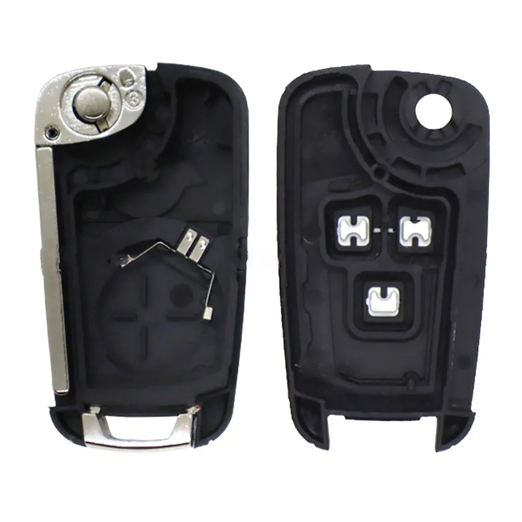 Caixa de controle remoto dobráveis ​​de 3 botões Chevrolet - Perfil Hu100