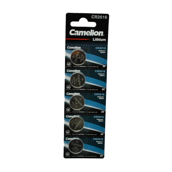 Pack 5 Piles De Bouton De Lithium Cr2016
