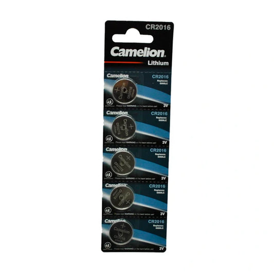 Pack 5 Piles De Bouton De Lithium Cr2016
