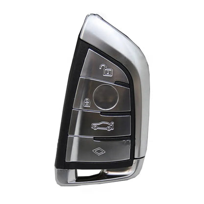 Carcasa De Mando Keyless 4 Botones Bmw - Perfil Hu100R Gris