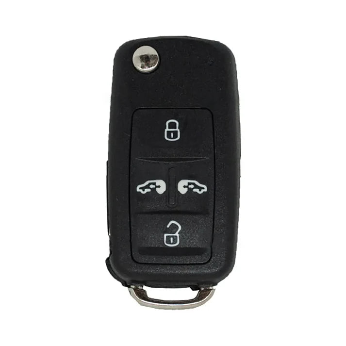 Volkswagen 4 Button Folding Remote Control Shell - Hu66 Profile