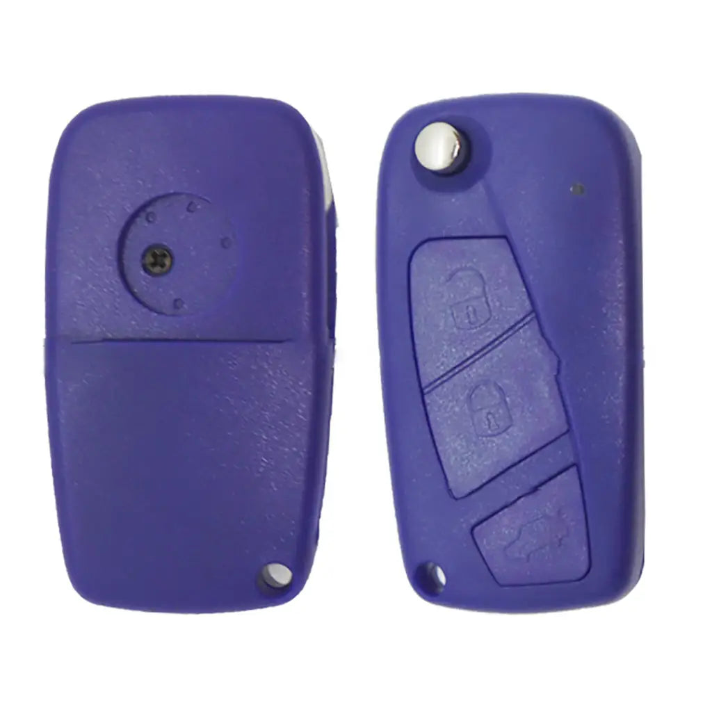 Carcasa De Mando Plegable 3 Botones Fiat / Iveco / Peugeot - Perfil Sip22 Azul