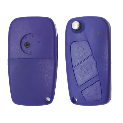 Carcasa De Mando Plegable 3 Botones Fiat / Iveco / Peugeot - Perfil Sip22 Azul
