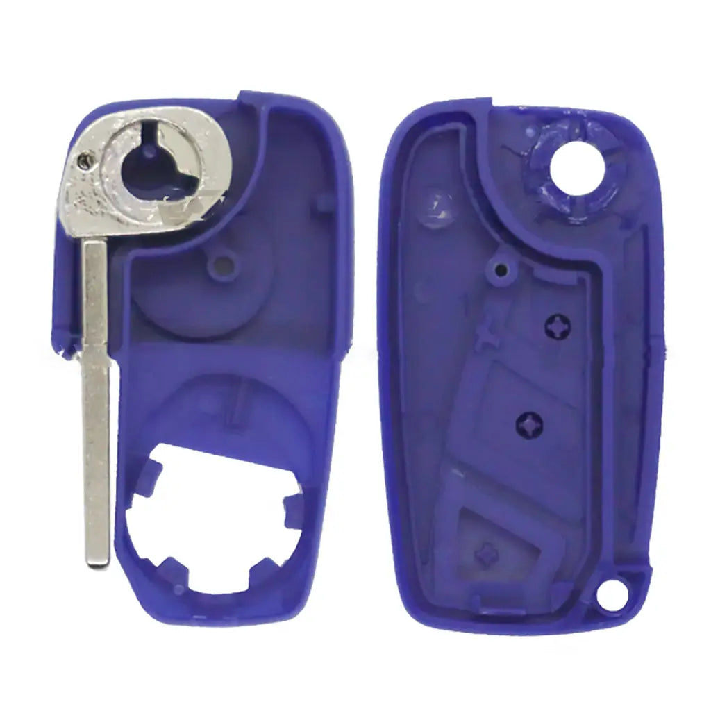 Carcasa De Mando Plegable 3 Botones Fiat / Iveco / Peugeot - Perfil Sip22 Azul