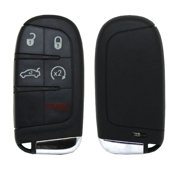 Carcasa De Mando Keyless 4+1 Botones Jeep - Chrysler - Fiat Perfil Sip22