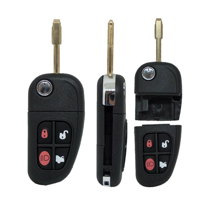 Folding Remote Control Shell Jaguar X-Type 4 Button - Fo21 Profile
