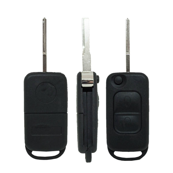 Carcasa De Mando Plegable 2 Botones Mercedes Benz - Perfil Hu64