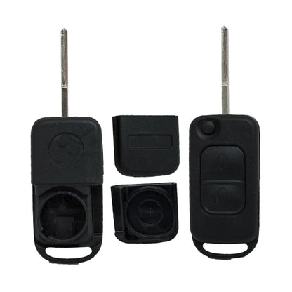 Carcasa De Mando Plegable 2 Botones Mercedes Benz - Perfil Hu64