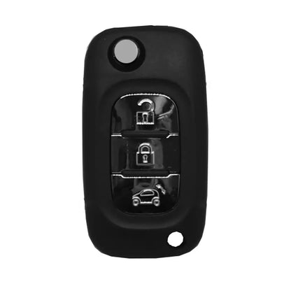 Folding Remote Control Shell Mercedes Benz 3 Button - Va2 Profile