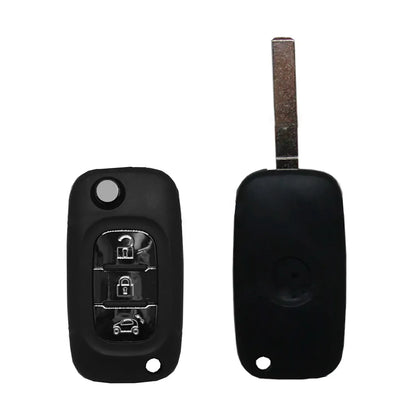 Folding Remote Control Shell Mercedes Benz 3 Button - Va2 Profile