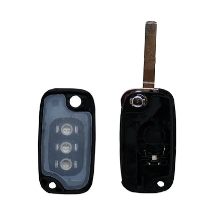 Folding Remote Control Shell Mercedes Benz 3 Button - Va2 Profile