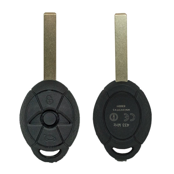 Carcasa De Mando Fijo 3 Botones Mini - Perfil Hu92R