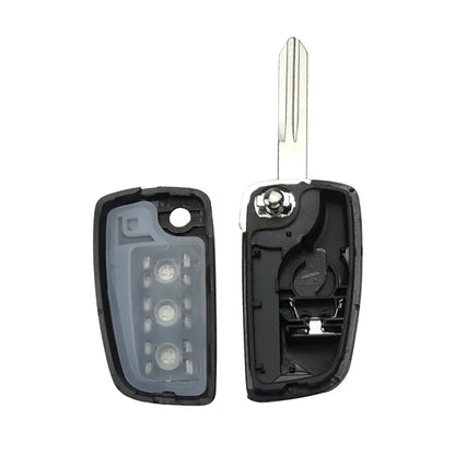 Nissan Folding Remote Control Shell 3+1 Buttons - Profile: NSN14