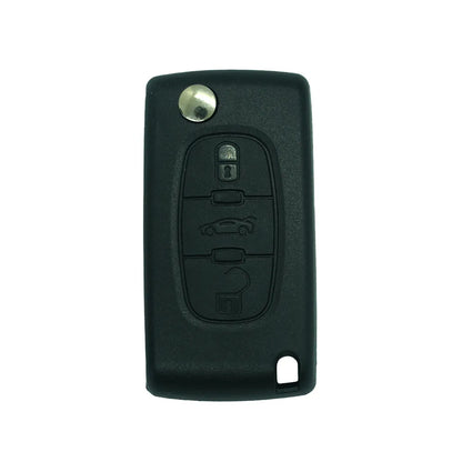 Folding Remote Control Shell 3 Buttons Citroen Peugeot Fiat Psa - Va2 Profile