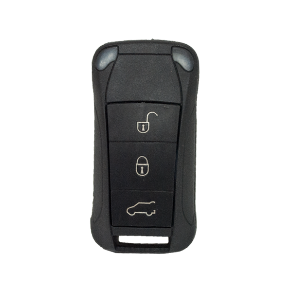 Folding Remote Control Shell Porsche 3 Button - Hu66 Profile