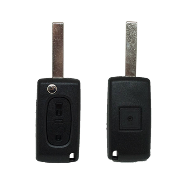 Coque Télécommande Pliable 2 Boutons Psa (Lame Hu83)