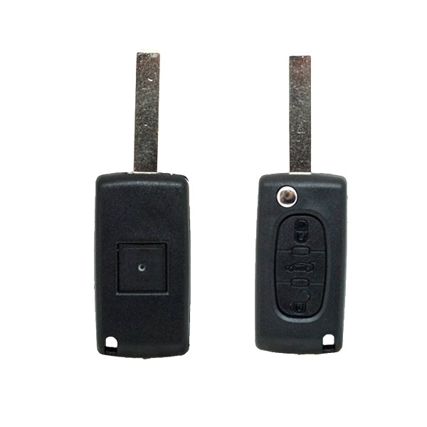 Coque Télécommande Pliable 3 Boutons Psa (Lame Hu83)