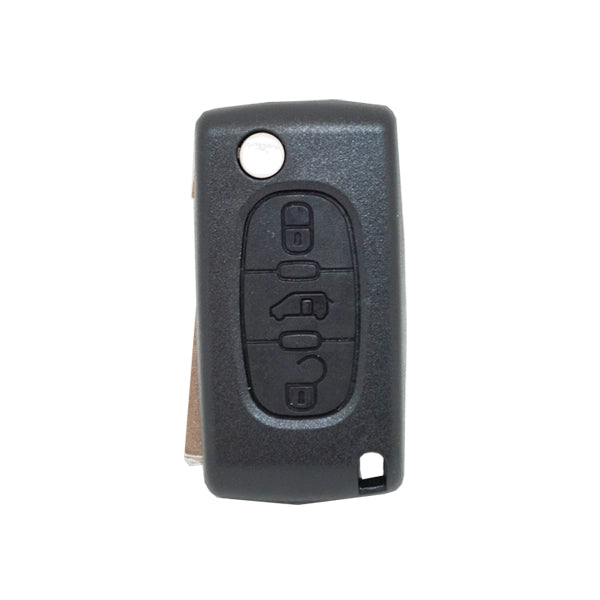 Folding Remote Control Shell 3 Buttons Citroen Peugeot Fiat Psa - Va2 Profile