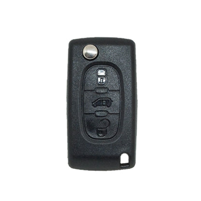 Caixa de controle remoto dobrável 3 botões Citroen Peugeot Fiat Psa - perfil Hu83