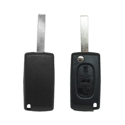 Caixa de controle remoto dobrável 3 botões Citroen Peugeot Fiat Psa - perfil Hu83