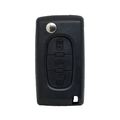 Caixa de controle remoto dobrável Citroen com 3 botões - Perfil Hu83