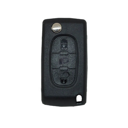 Carcasa De Mando Plegable 3 Botones Peugeot Citroen Psa - Perfil Hu83 Luz