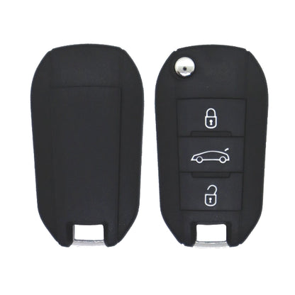 Carcasa De Mando Plegable 3 Botones Citroen Peugeot - Perfil Hu83 Baul