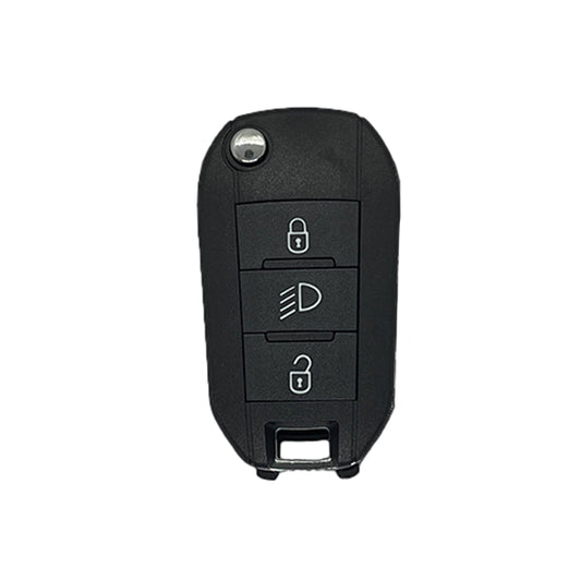 Carcasa De Mando Plegable 3 Botones Peugeot - Perfil Hu83 Luz