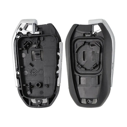 Carcasa De Mando Keyless 3 Botones Peugeot - Perfil Hu83