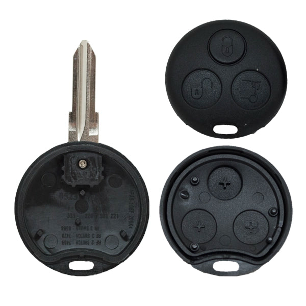 Carcasa De Mando Fijo 3 Botones Smart - Perfil Ym23 Serreta