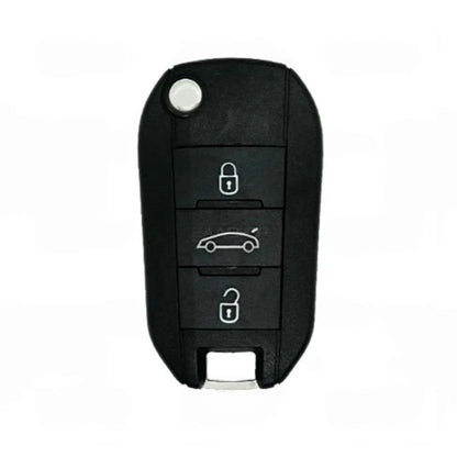 Carcasa De Mando Plegable 3 Botones Citroen Peugeot - Perfil Hu83 Baul