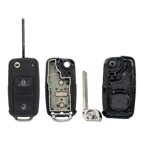 Coque De Télécommande Vw Carré 2 Boutons