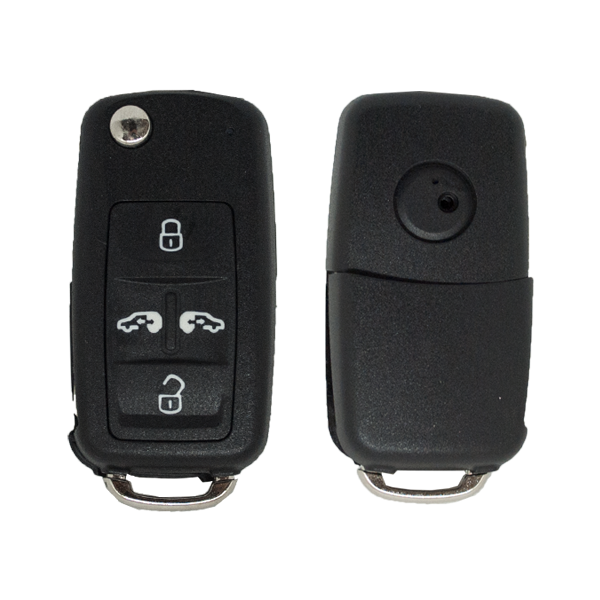 Carcasa De Mando Plegable 4+1 Botones Volkswagen - Perfil Hu66